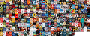 A montage of book covers